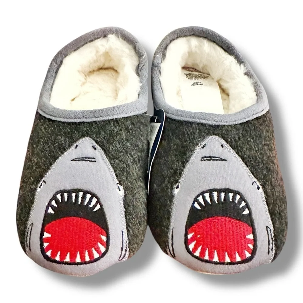Joules | Shark Appliqué Slippers (12/13) 🦈